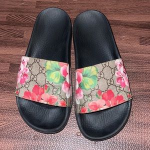 Gucci GG Blooms Supreme Slide Sz 38